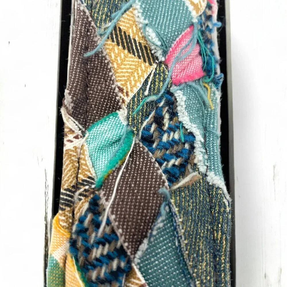 Levi's Big Boys Patchwork & Leather Belt Multicolor & Brown 4094-20 Size Small